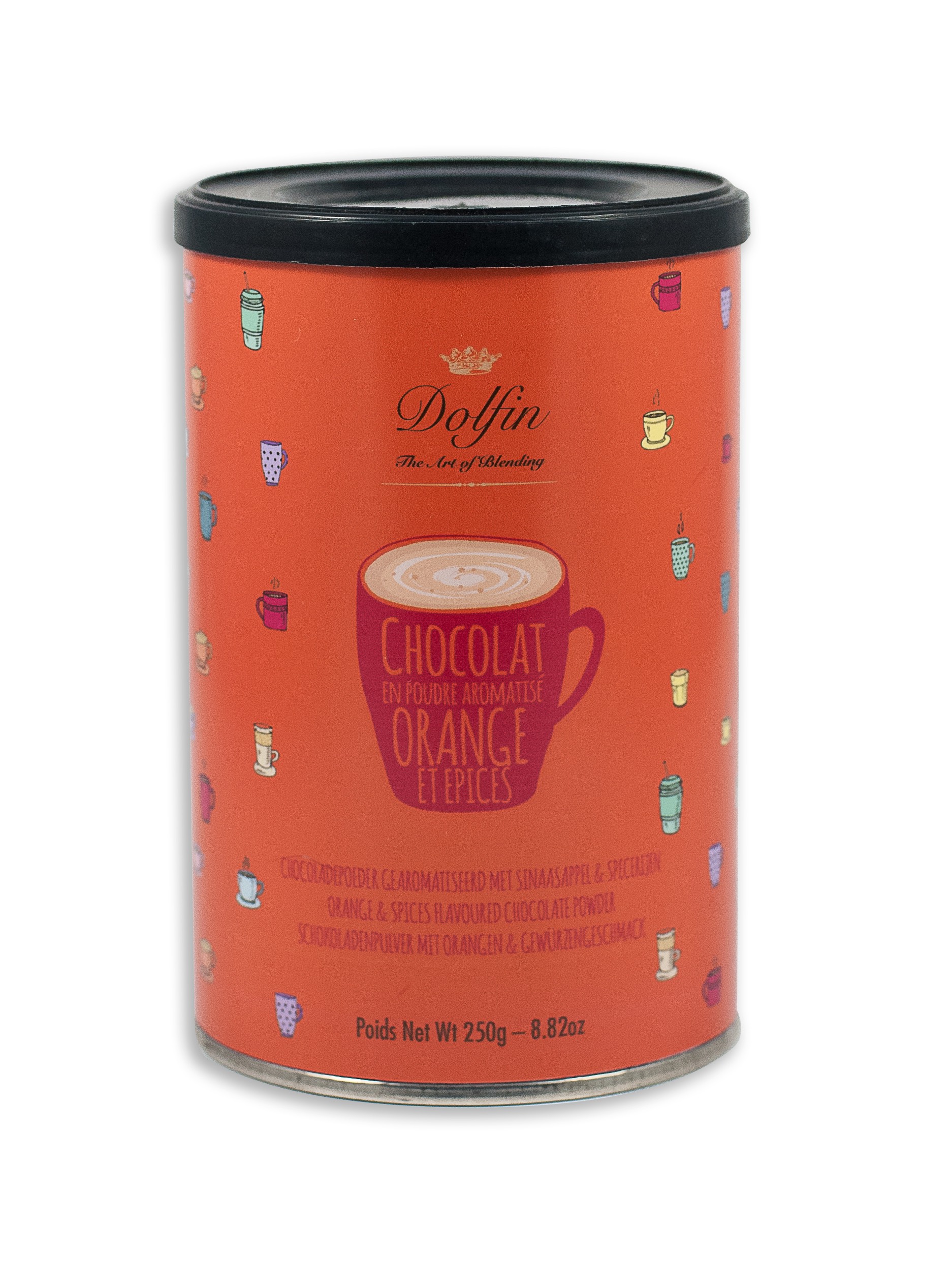 DOLFIN karšto šokolado gėrimas su apelsinais ir prieskoniais